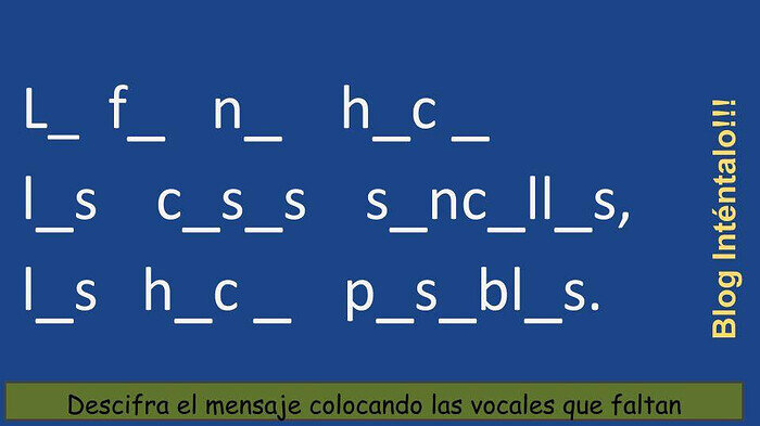 Pon Las Vocales Descubre El Mensaje Amistad MiForo