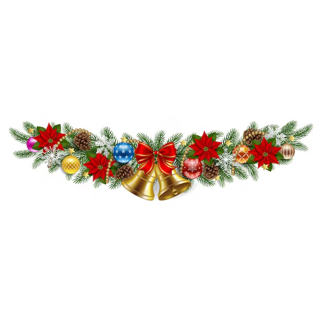 christmas-garland-with-pine-branches-poinsettia-flowers-decorations-gold-bells-with-red-bow_188118-971.jpg