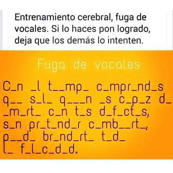 Fuga De Vocales Amistad Miforo